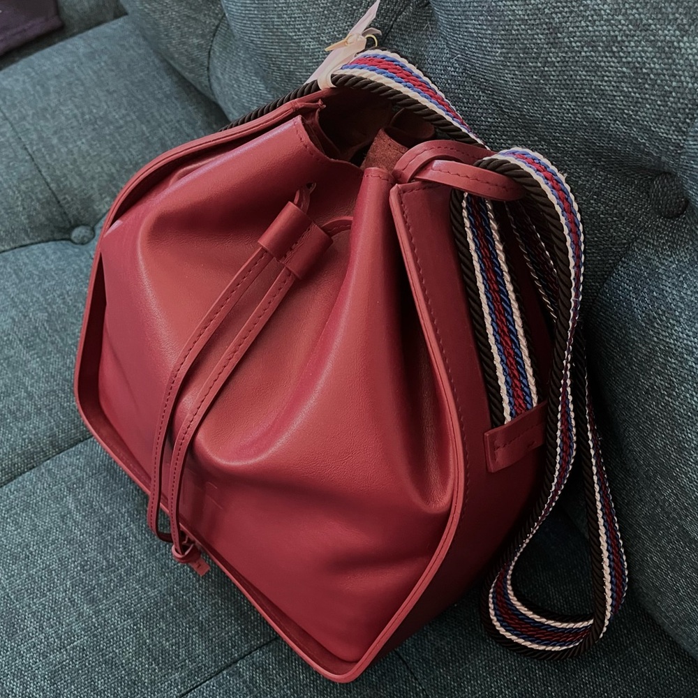 RARE *sample* forte_forte leather bucket bag in Bolero NWT